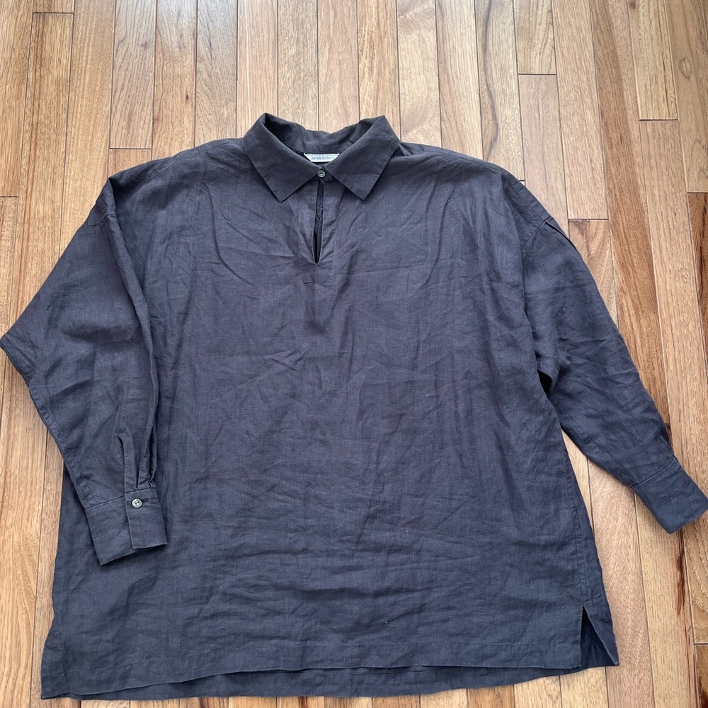 Elegant Black Women's Tunic Top